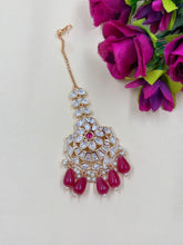 Stylish Big Kundan Polki Maang Tikka | Bridal Maang Tikka